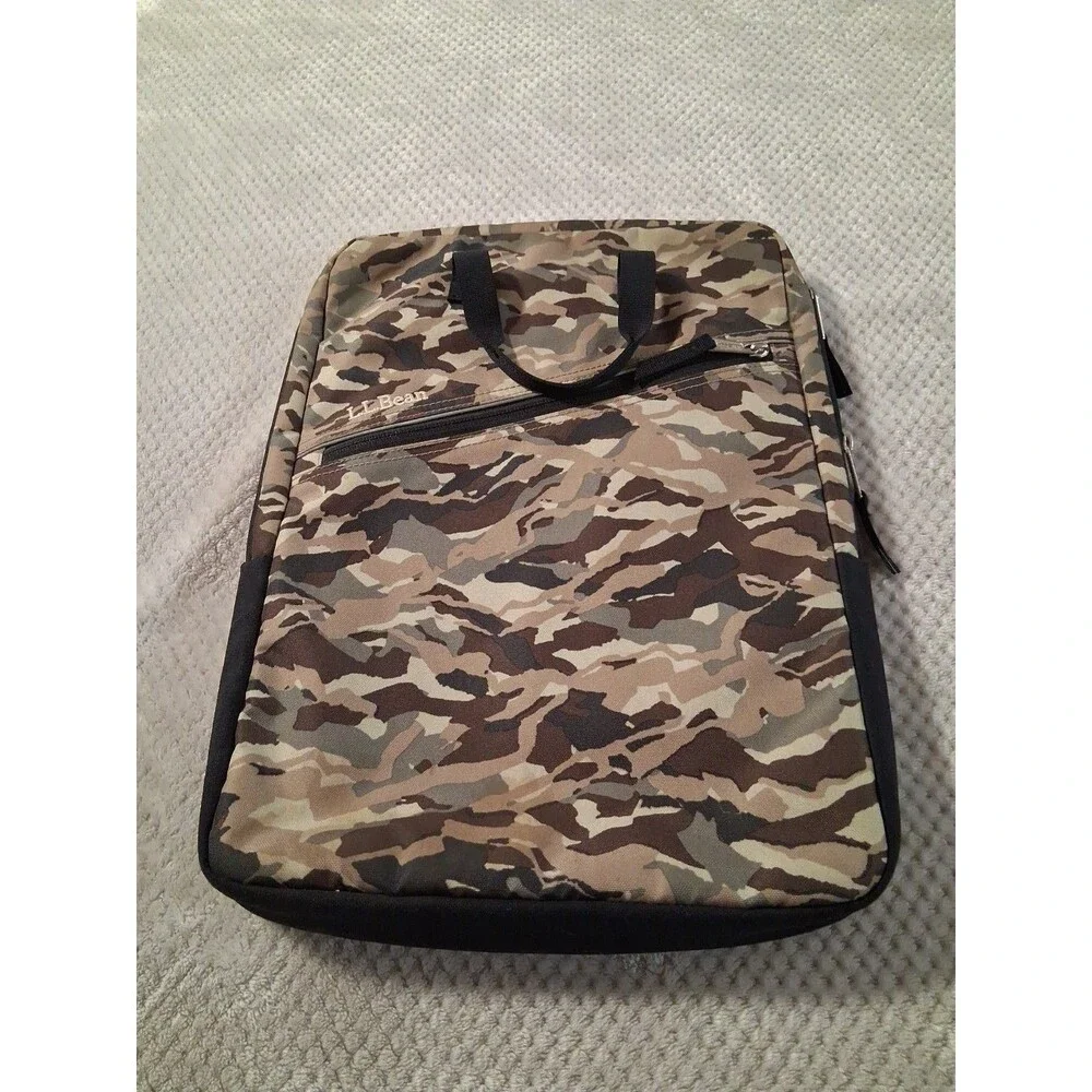LL Bean Laptop Case Sleeve Camo Camouflage Men's Gift Present Christmas Work Job
